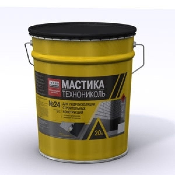 Мастика гидроизоляционная ТехноНИКОЛЬ №24 20 кг