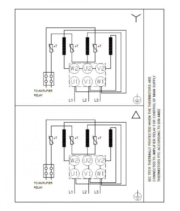 Схема подключения центробежного насоса Grundfos TP 350-650/4BAQE