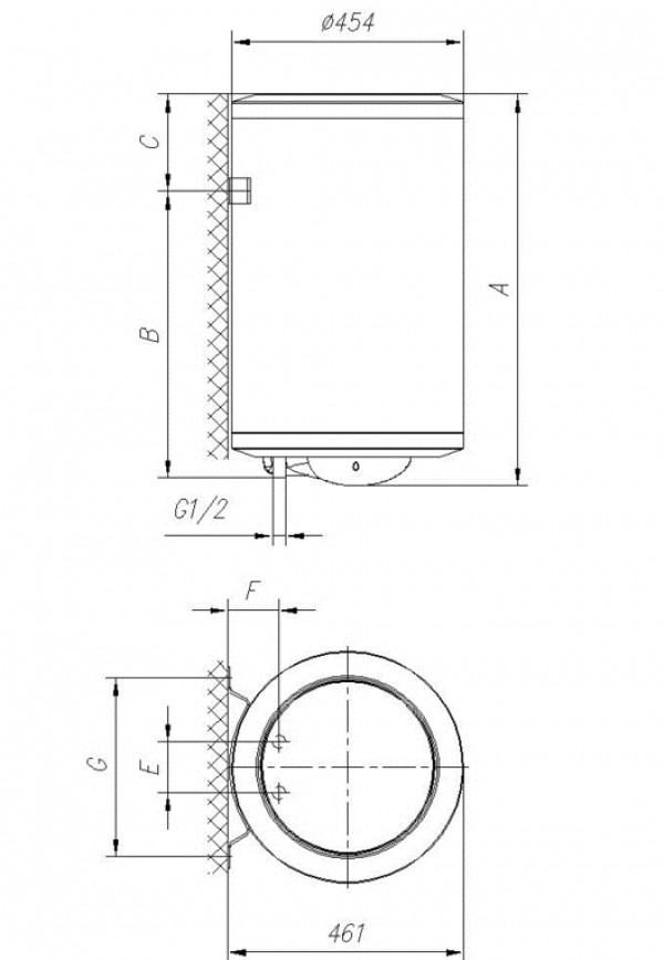 Gorenje TG 150 NG B6, Настенный электрический водонагреватель Горенье