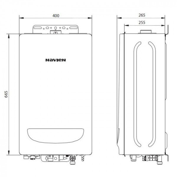Navien Deluxe S Coaxial 35K, Газовый настенный котёл Навьен