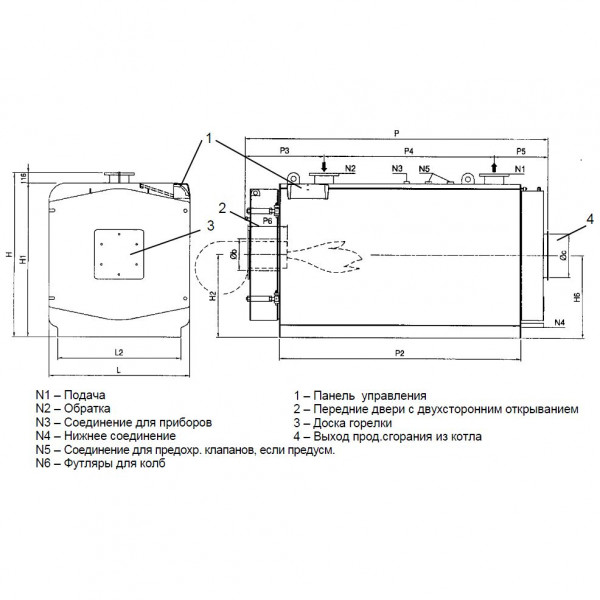 Protherm Бизон NO 3000, Промышленный стальной котёл Протерм