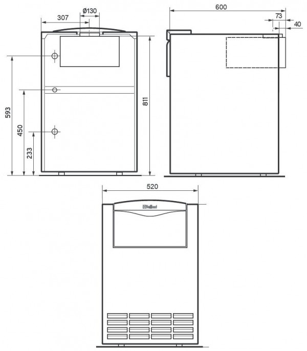 Vaillant atmoVIT VK classic INT 254/1-5, Напольный газовый чугунный котёл Вайлант