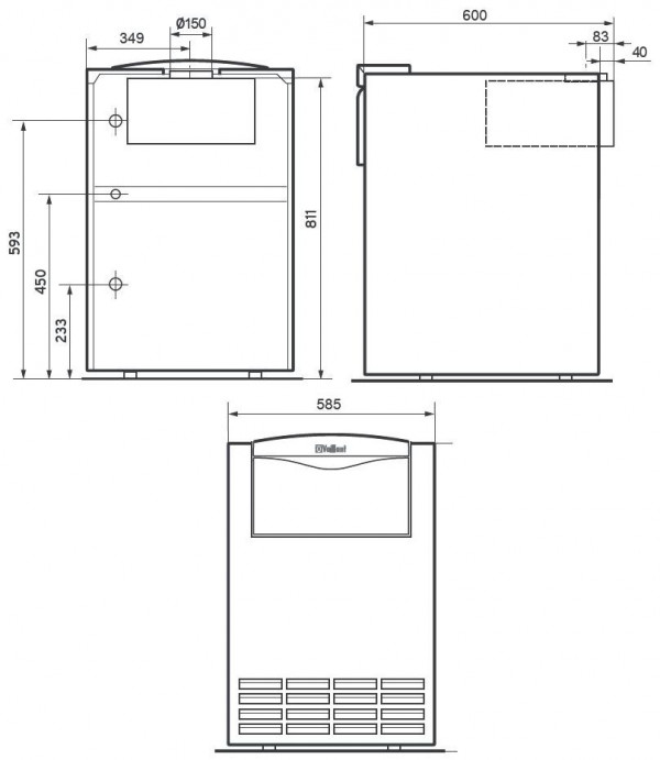 Vaillant atmoVIT VK classic INT 324/1-5, Напольный газовый чугунный котёл Вайлант