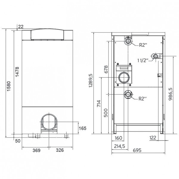 Vaillant ecoCRAFT VKK 2806/3-E R1, Напольный газовый конденсационный котёл Вайлант