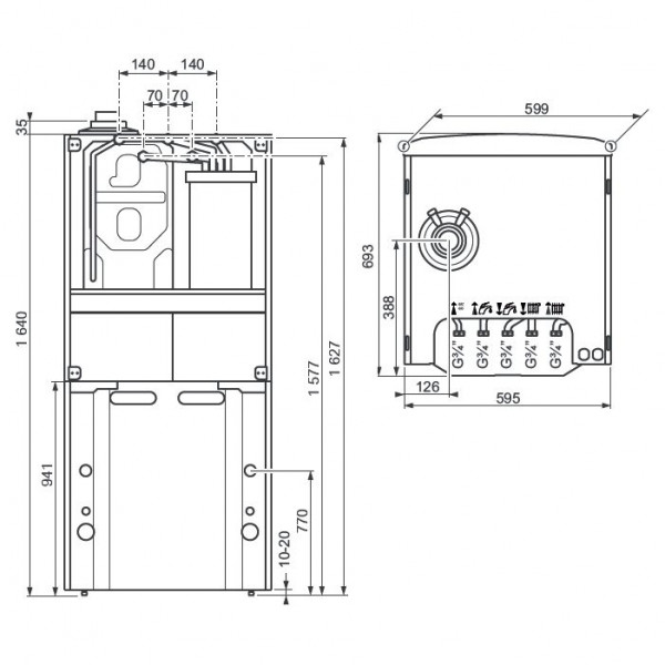Vaillant ecoCOMPACT VSC 306/4-5 150, Напольный газовый конденсационный котёл Вайлант