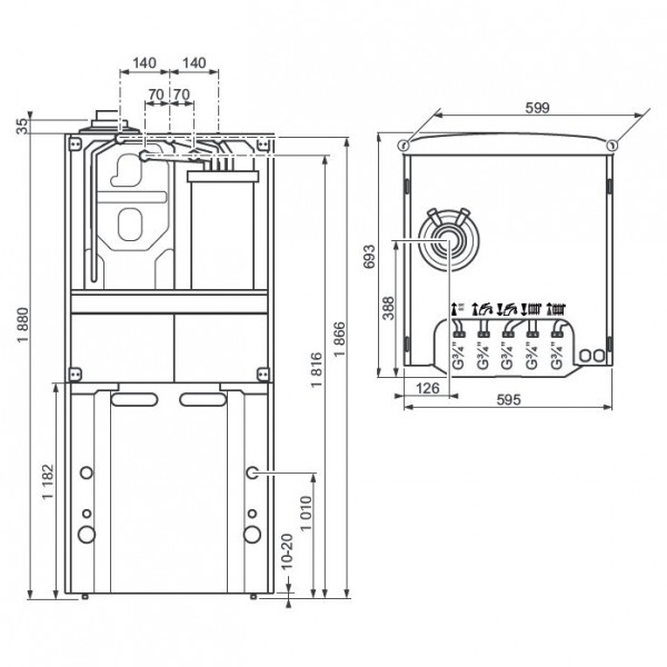Vaillant ecoCOMPACT VSC 206/4-5 200, Напольный газовый конденсационный котёл Вайлант