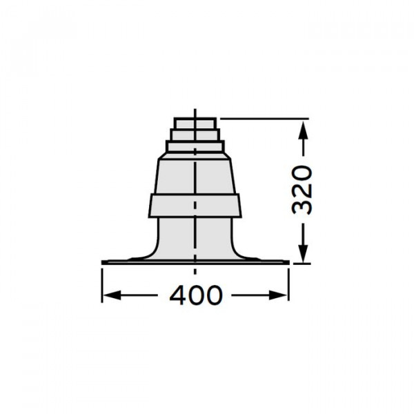 Оголовок шахты для трубы Dn 80, Vaillant