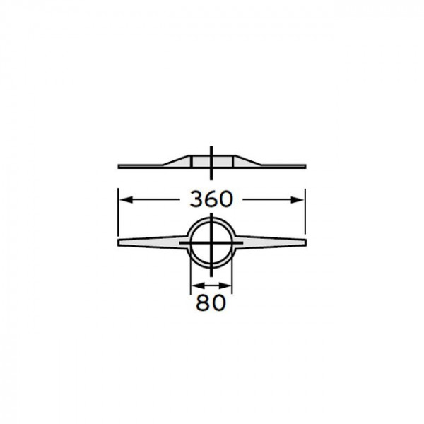 Распорка Vaillant для крепления труб Dn 80 (7 шт.)