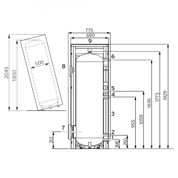 Vaillant uniSTOR VIH R 300/3 MR (exclusive), Ёмкостный водонагреватель Вайлант