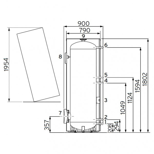 Vaillant uniSTOR VIH R 500/3 BR (plus), Ёмкостный водонагреватель Вайлант