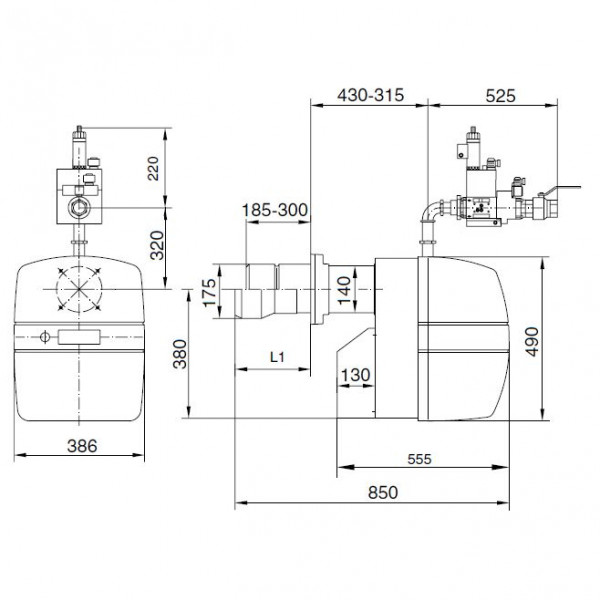 Buderus Logatop GZ 3.1-3176, Газовая горелка Будерус