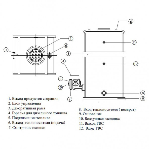 Kiturami KSO-300R, Дизельный напольный котёл Китурами