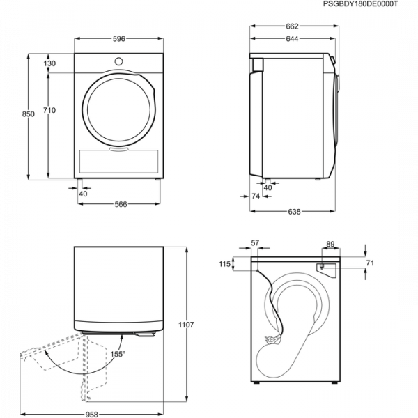 Сушильная машина Electrolux EW8HR458B