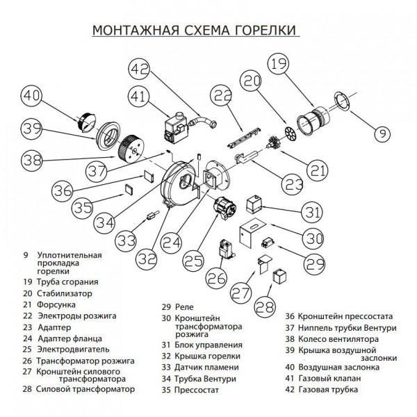 Газовая горелка Kiturami TGB-200 (только горелка)
