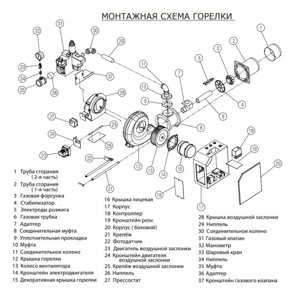 Газовая горелка Kiturami TGB-300 (только горелка)