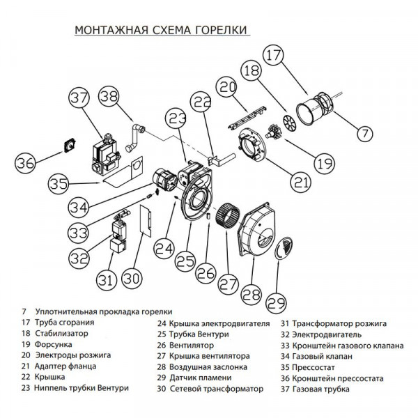 Газовая горелка Kiturami TGB-100 (только горелка)