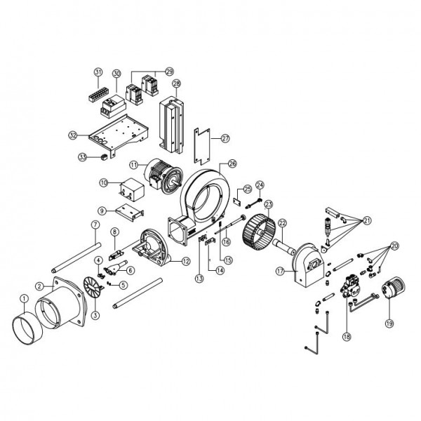 Дизельная горелка Kiturami Turbo (KSO) 400  (комплект)