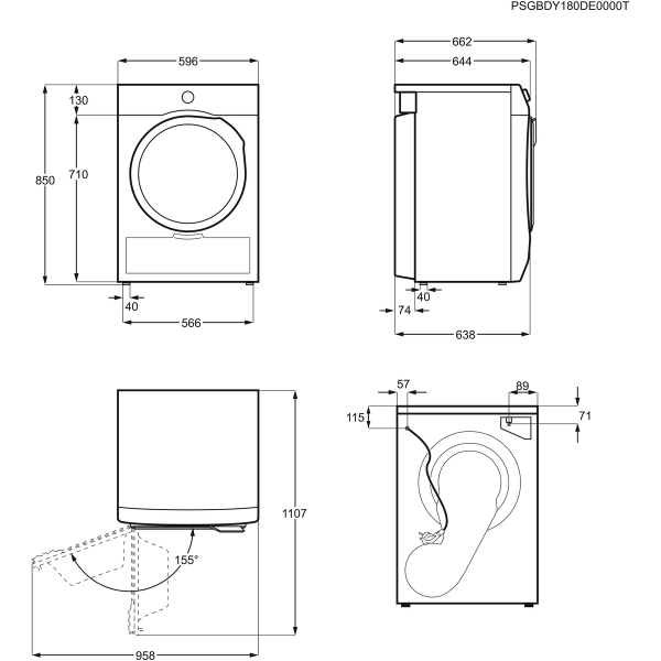 Сушильная машина Electrolux EW8HR258B