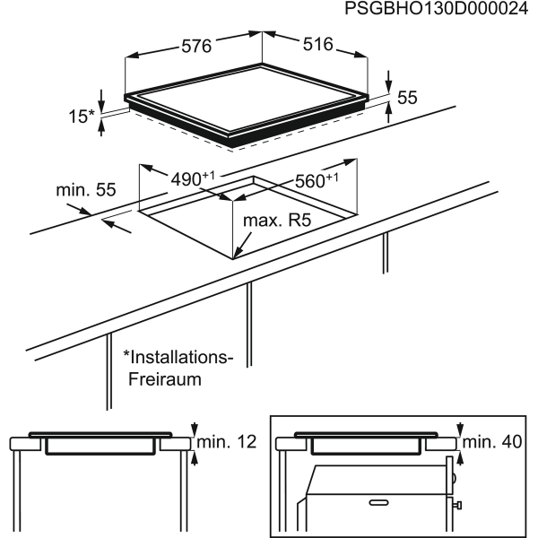 Индукционная варочная панель 60 cm Electrolux EHH96340XK