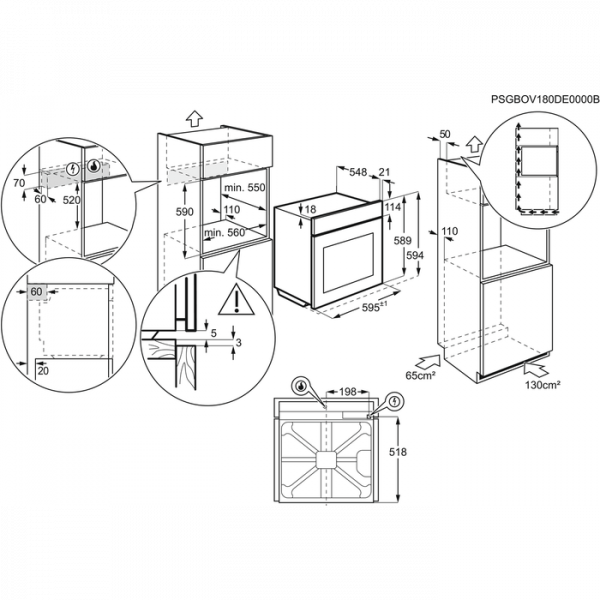 Газовый духовой шкаф Electrolux EOG92102CX
