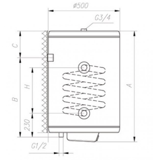 Gorenje GBK150ORRNB6, бойлер косвенного нагрева Горенье