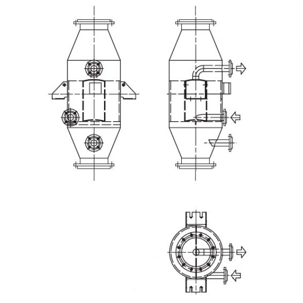 Тип 2 сварной спиральный теплообменник Alfa Laval