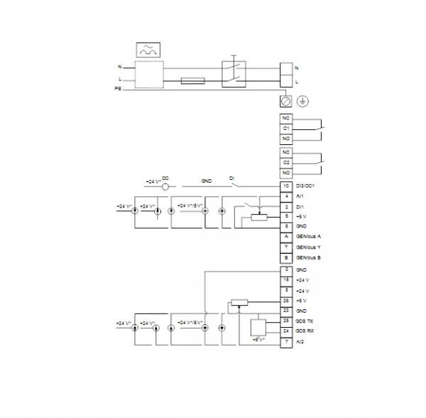 Схема подключения центробежного насоса Grundfos TPE3 40-80 BQBE