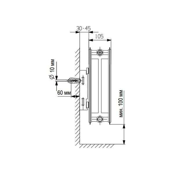 Vaillant K-22-400-700, Стальной панельный радиатор Вайлант