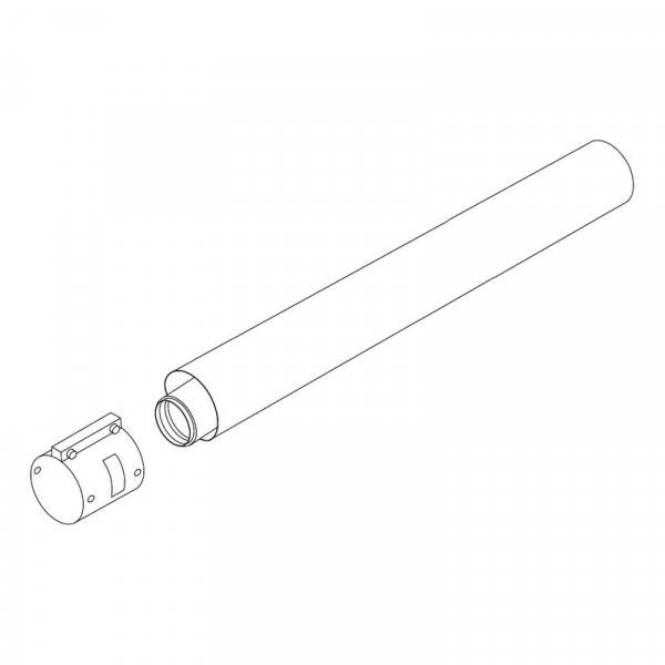 Удлинитель Protherm, коаксиальный, 2,0 м, ⌀80/125 мм, (алюм.)