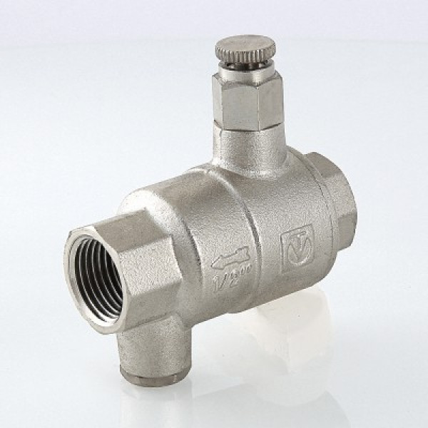 Валтек VT.171.N 1 1/4" обратный клапан с дренажем и воздухоотводчиком, Valtec