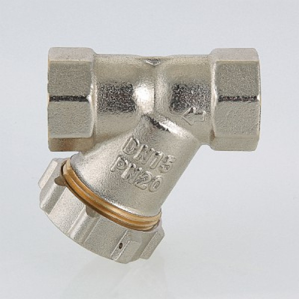 Валтек VT.193.N 1/2" фильтр механической очистки косой c заглушкой, Valtec