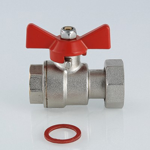Кран шаровой Валтек VT.241.N с накидной гайкой, 3/4" x 1", Valtec