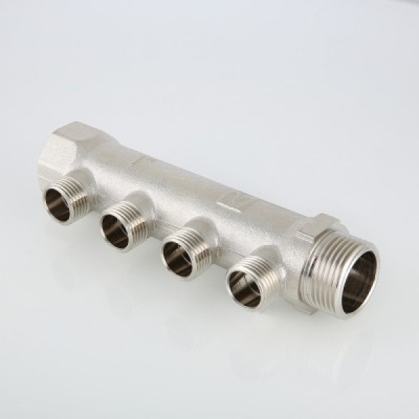 Коллектор Валтек VTc.500.N, 1", 3 х 1/2", наруж. резьба конус, Valtec