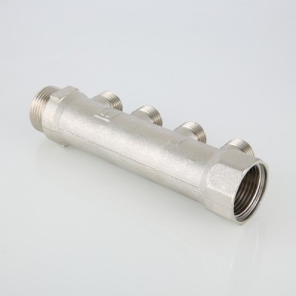 Коллектор Валтек VTc.500.N, 3/4", 2 х 1/2", наруж. резьба конус, Valtec