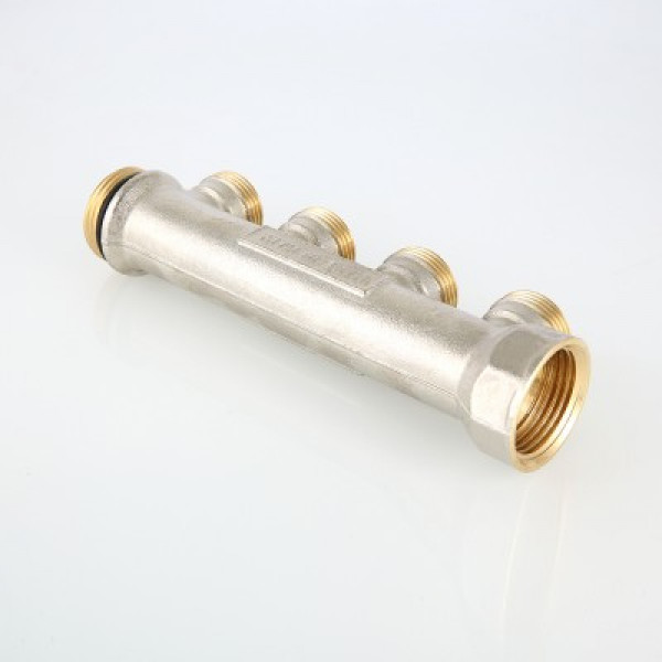 Коллектор Валтек VTc.500.NE, 1", 4 х 3/4", наруж. резьба под евроконус, Valtec
