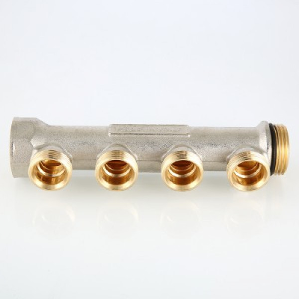Коллектор Валтек VTc.500.NE, 1", 3 х 3/4", наруж. резьба под евроконус, Valtec