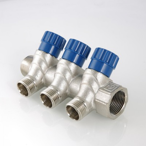 Коллектор Валтек VTc.560.N, 1", 4 х 1/2", Valtec
