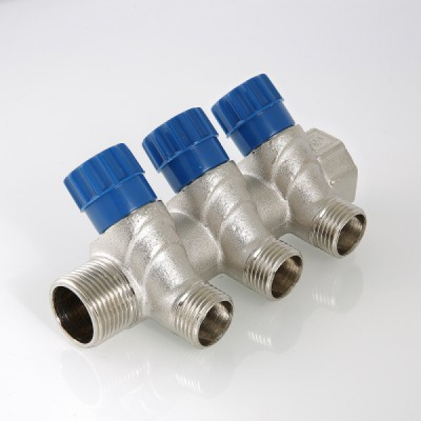 Коллектор Валтек VTc.560.N, 1", 3 х 1/2", Valtec