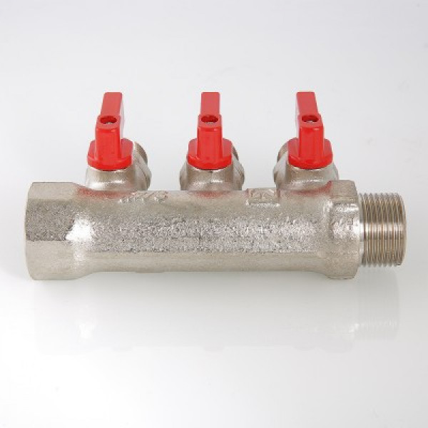 Коллектор Валтек VTc.580.N, 1", 3 х 1/2", Valtec