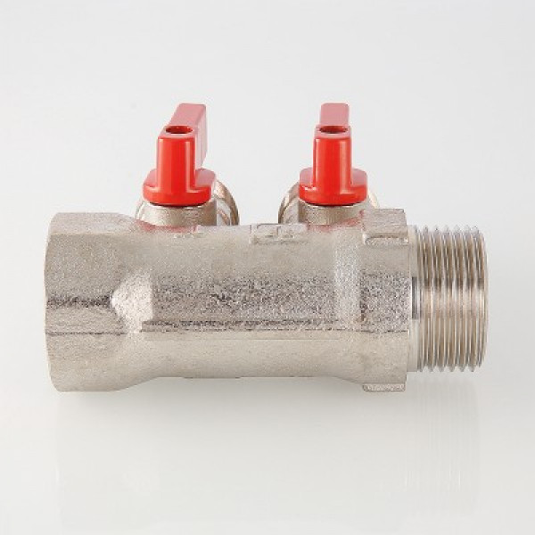 Коллектор Валтек VTc.580.NE, 1", 2 х 3/4", евроконус, Valtec