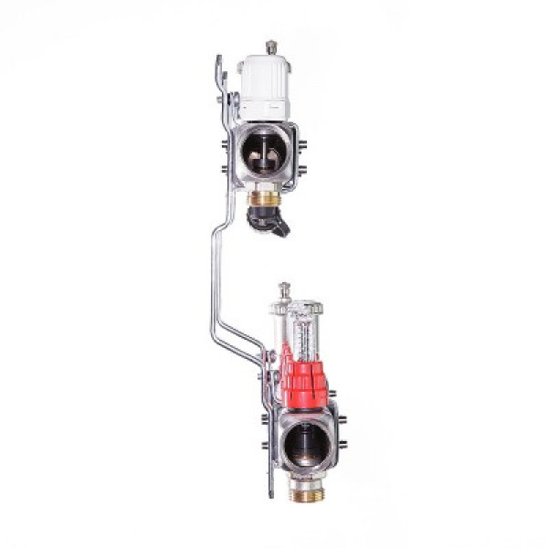 Коллекторный блок Валтек VTc.586.EMNX, 1", 8 x 3/4", Valtec