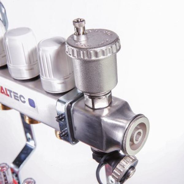 Коллекторный блок Валтек VTc.586.EMNX, 1", 8 x 3/4", Valtec