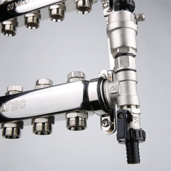 Коллекторный блок Валтек VTc.588.EMNX, 1", 7 x 3/4", Valtec