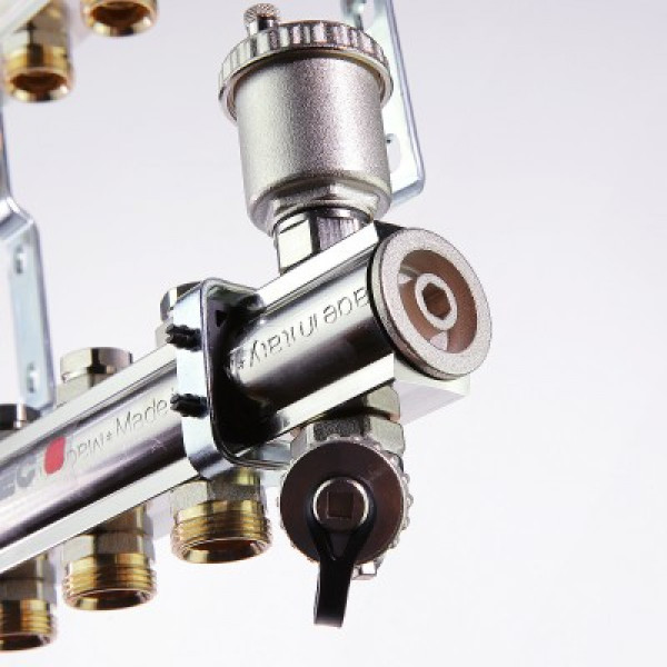 Коллекторный блок Валтек VTc.594.EMNX, 1", 7 x 3/4", Valtec
