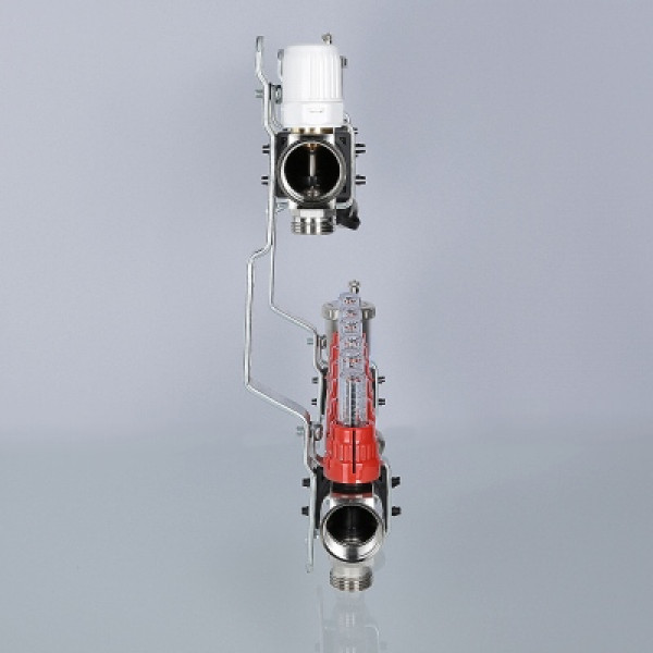 Коллекторный блок Валтек VTc.596.EMNX, 1 1/4", 8 x 3/4", Valtec