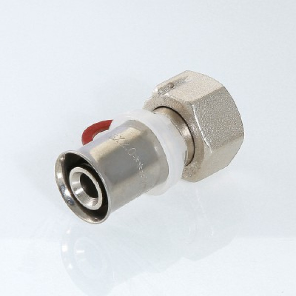Валтек VTm.222.N пресс-фитинг с накидной гайкой, 16 мм х 1/2", Valtec