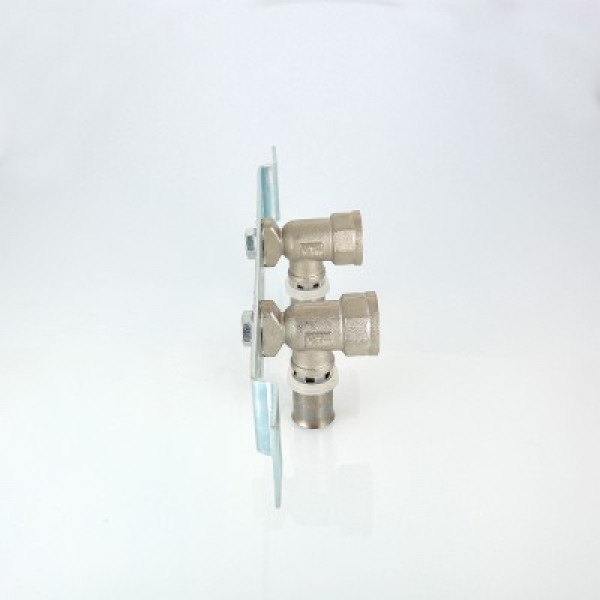 Валтек VTm.224.N монтажная планка с пресс-водорозетками, 16 мм х 1/2", Valtec