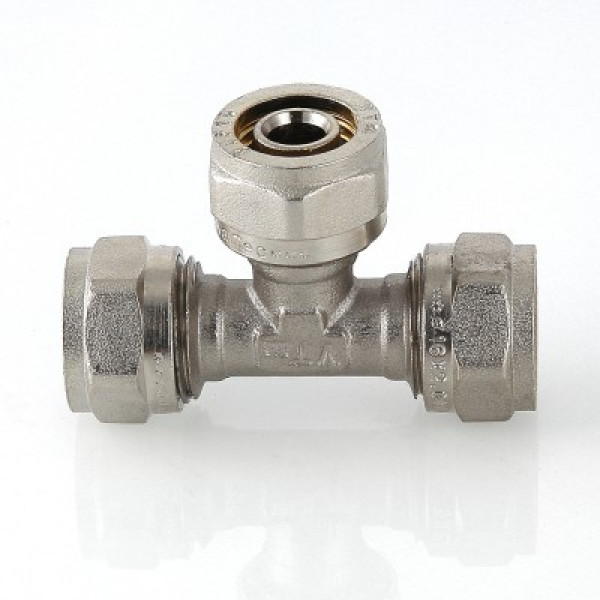 Валтек VTm.331.N фитинг обжимной – тройник, 20 х 20 х 16 мм, Valtec