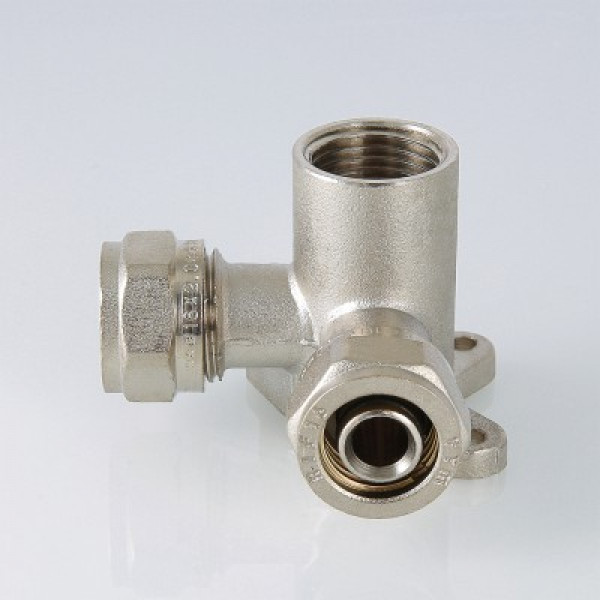 Валтек VTm.334.N водорозетка обжимная проходная, 20 мм х 1/2", Valtec