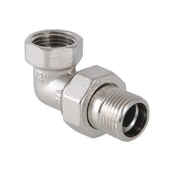 Валтек фитинг резьбовой–сгон угловой разъемный VTr.098.N, 1", Valtec